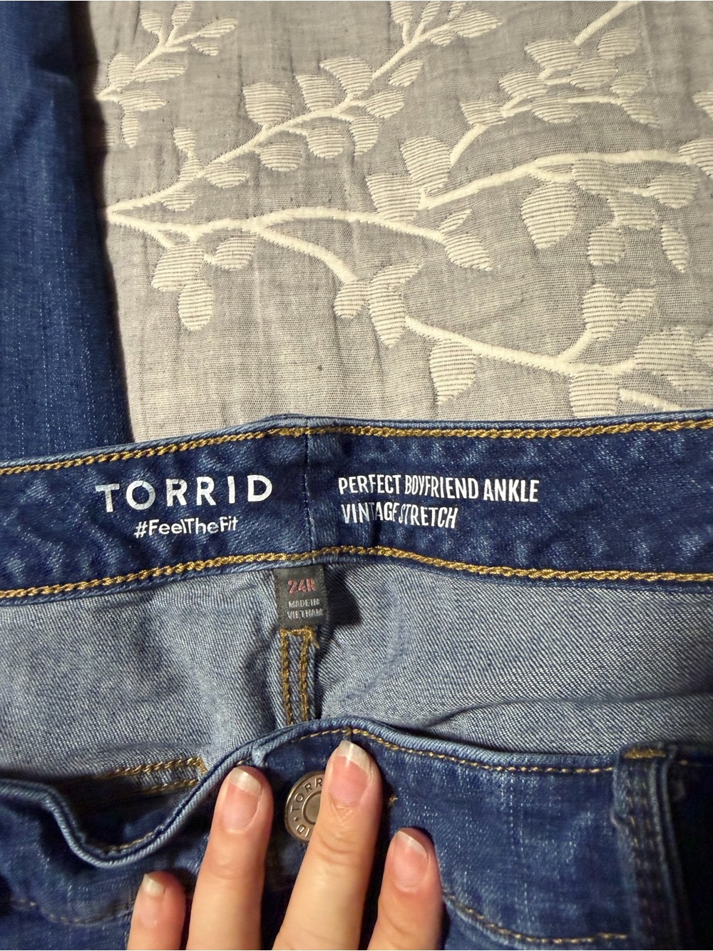 torrid Classic Blue Perfect Boyfriend Ankle Jeans